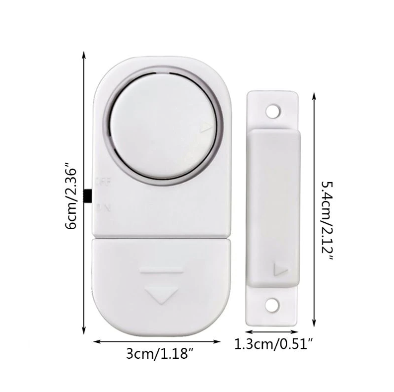 Perssia SecureGuard™ Door & Window Alarm Set 6 PCS WIRELESS Home Window Door Burglar Security ALARM System Magnetic Sensor - PERSSIA