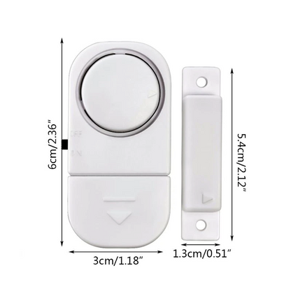 Perssia SecureGuard™ Door & Window Alarm Set 6 PCS WIRELESS Home Window Door Burglar Security ALARM System Magnetic Sensor - PERSSIA