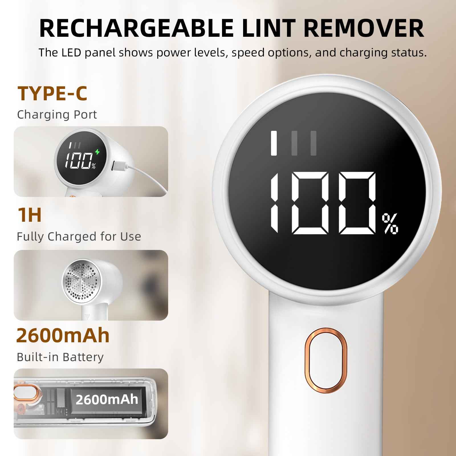 Perssia FabricRenew™ Electric Lint Remover