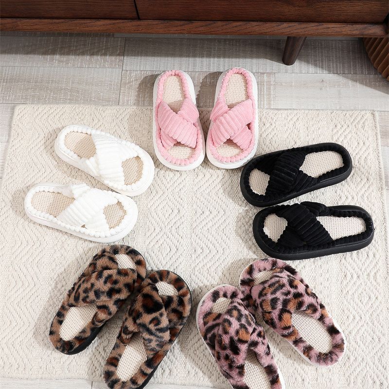 Perssia CozyCross™ Fuzzy Slipper New Cross-Design Cozy Women's Fuzzy Slippers - PERSSIA