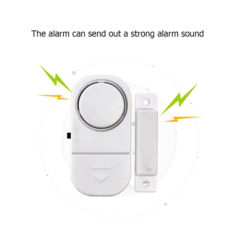 Perssia SecureGuard™ Door & Window Alarm Set 6 PCS WIRELESS Home Window Door Burglar Security ALARM System Magnetic Sensor - PERSSIA