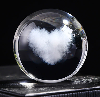 Perssia LunaSphere™ — 3D Rotating Crystal Ball Night Light (70MM | K9 Crystal) - PERSSIA