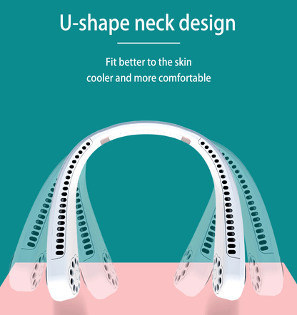 Perssia CoolBreeze Fan — Wearable Neck Fan for Hands‑Free Cooling