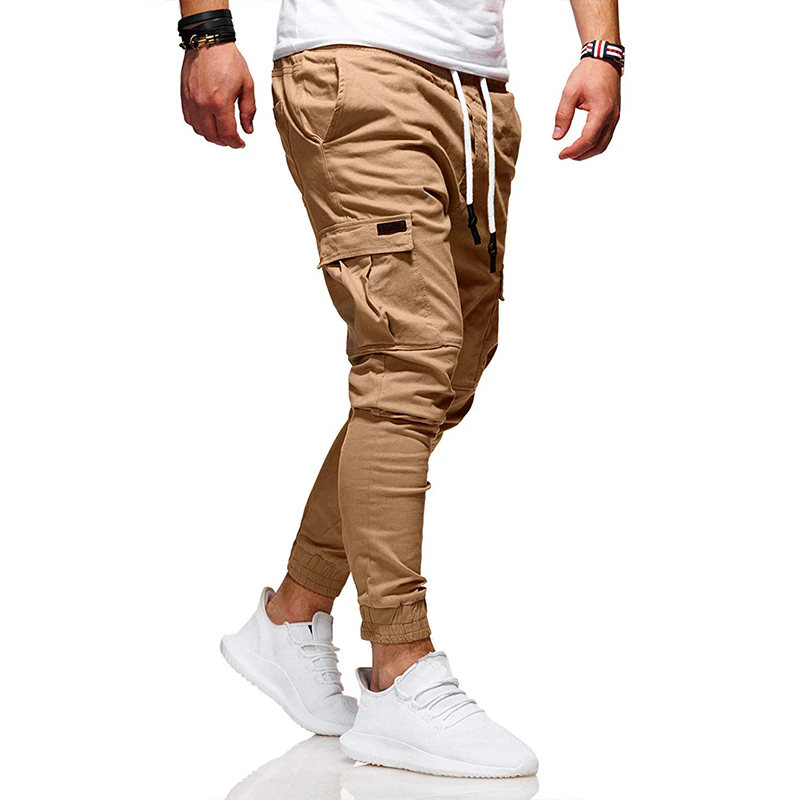 Men's Casual Joggers Pants Sweatpants Cargo Combat Loose Sport Workout Trousers-US