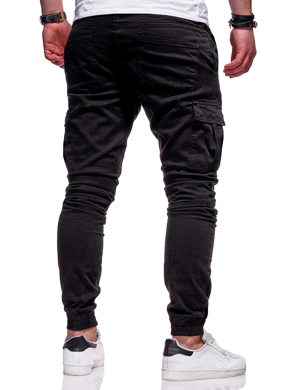 Men's Casual Joggers Pants Sweatpants Cargo Combat Loose Sport Workout Trousers-US