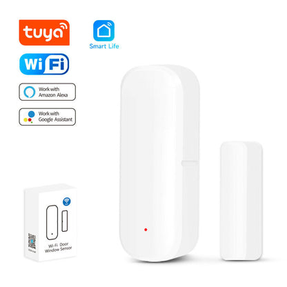 Tuya WiFi Door Sensor with Alexa and PIR Alarm - PERSSIA