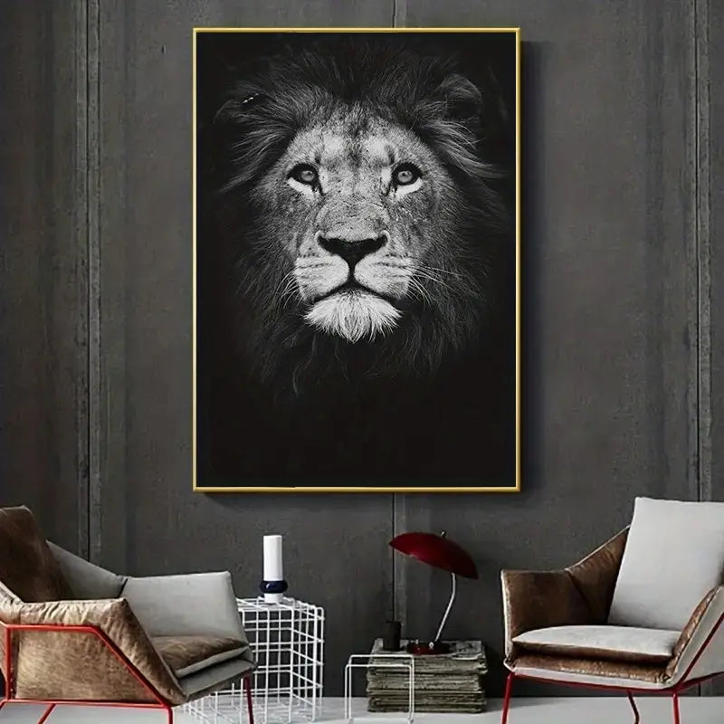 Perssia LionMajesty™ 3‑Piece Canvas Set — Modern Wildlife Wall Art (15.7" × 23.6") - PERSSIA