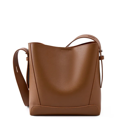 Perssia Veloura Luxe Genuine Leather Shoulder Bag — Timeless Everyday Elegance