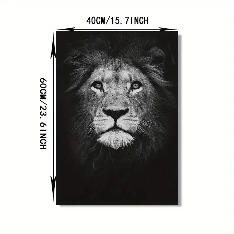 Perssia LionMajesty™ 3‑Piece Canvas Set — Modern Wildlife Wall Art (15.7" × 23.6") - PERSSIA