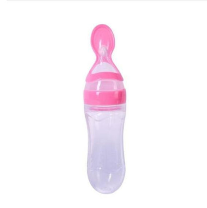 Perssia BabyEase™ — Silicone Feeding Bottle &amp; Rice Cereal Spoon Set - PERSSIA