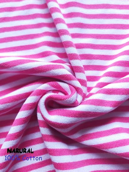 ATHMILE Striped Color Block Knit Sweater – Pink, Crew Neck, Long Sleeve, XL -US2D