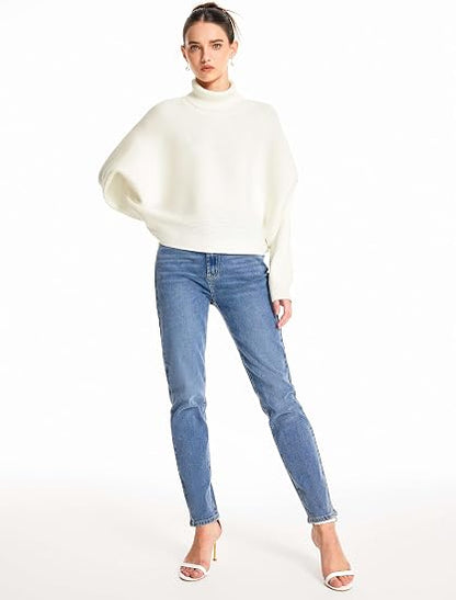 CIDER Cozy Knit Turtleneck Sweater – Ivory XS-US2D