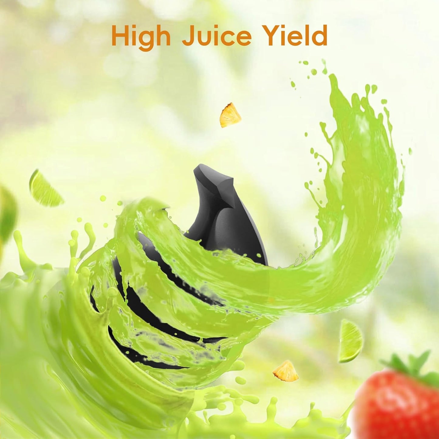 JuiceFlow 150W Slow Masticating Juicer — WHALL Stainless • Touchscreen • 2‑Speed Cold Press