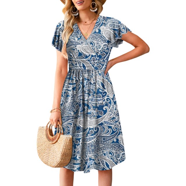 Perssia CashewBloom™ Floral Summer Dress - PERSSIA