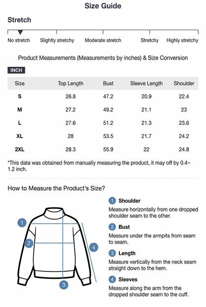 Mock Neck Dropped Shoulder Sweatshirt - Tre (INT8D)
