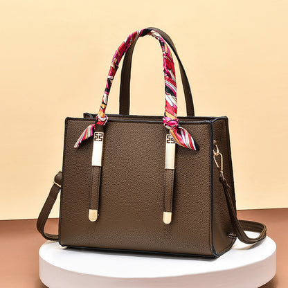 Perssia WingLuxe™ Grande — Large‑Capacity One‑Shoulder Cowhide Handbag - PERSSIA
