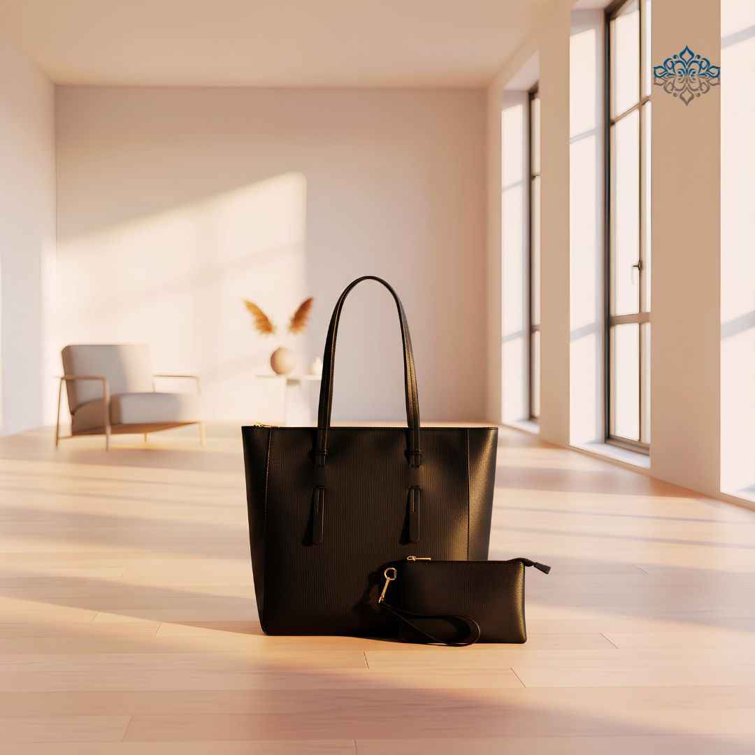 Perssia MarvoliaChic™ — Large PU Leather Travel Tote for Women (Lightweight, Stylish, Spacious)