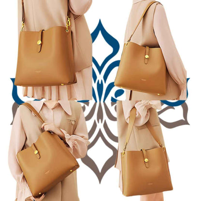 Perssia Cnoles PrimeTote™ — Women’s Premium Leather Top‑Handle Satchel