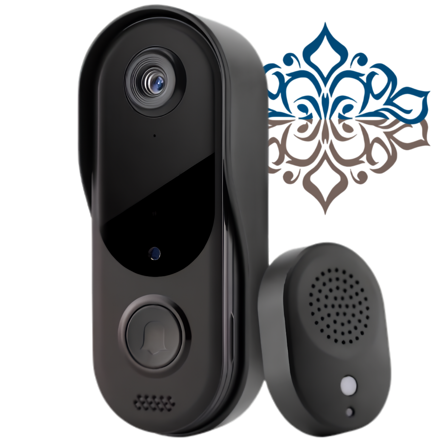 Perssia SecureView™ — Smart WiFi Video Doorbell with Two‑Way Audio