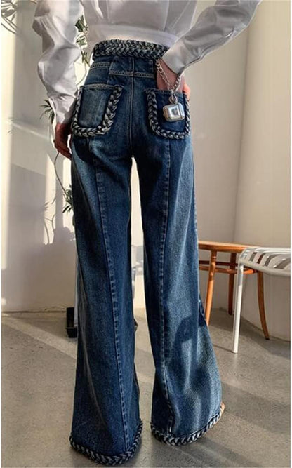 Perssia ArtisanFlow Braided Jeans — Handmade Women’s Braided Denim
