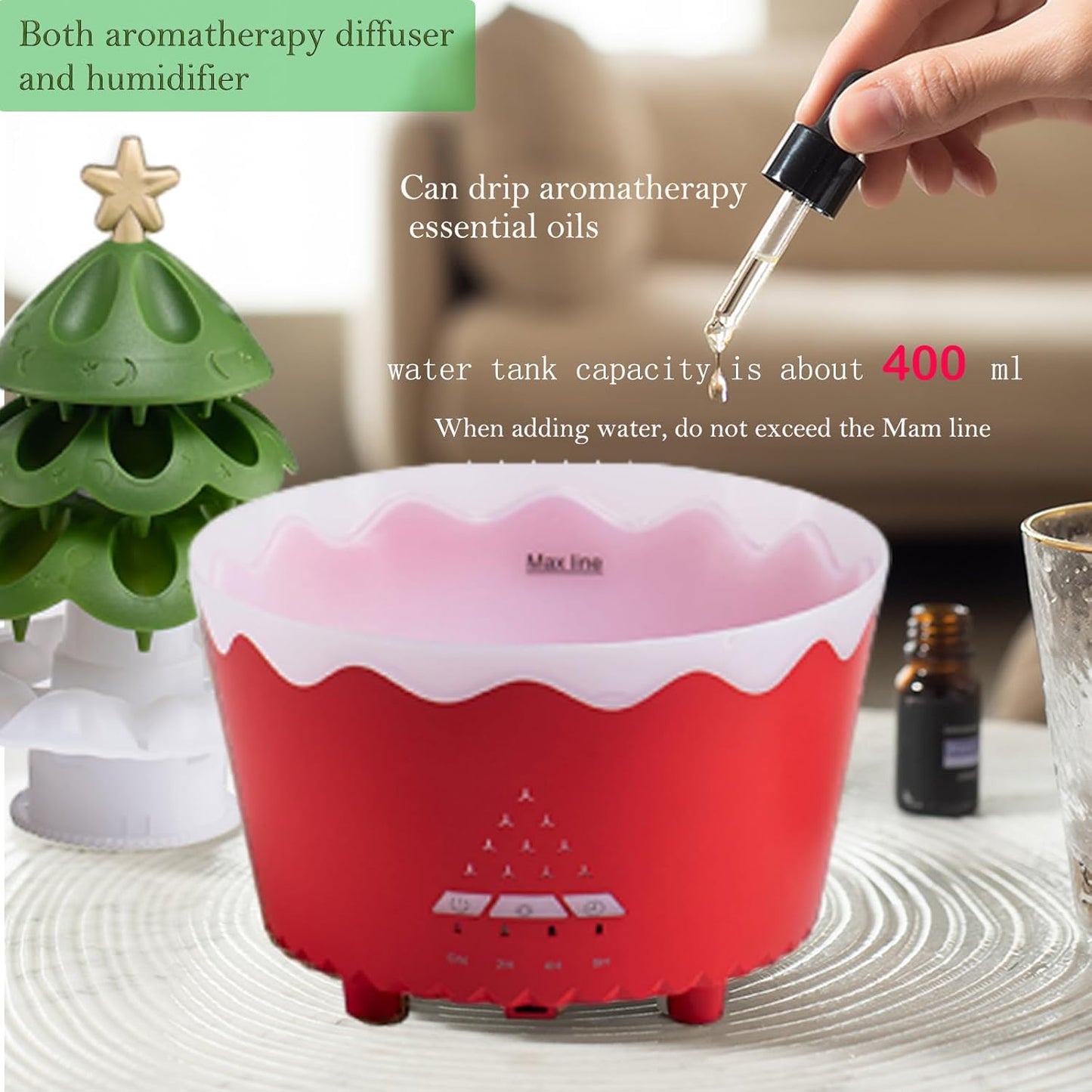 Perssia AuraMist 2024 Diffuser – Essential Oil Aroma Humidifier