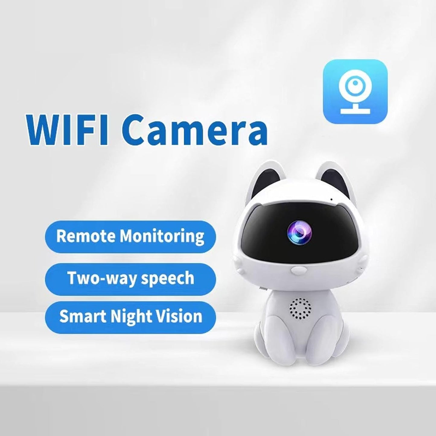 Perssia Cat Surveillance Camera – 1080P HD Pet Monitor & Audio