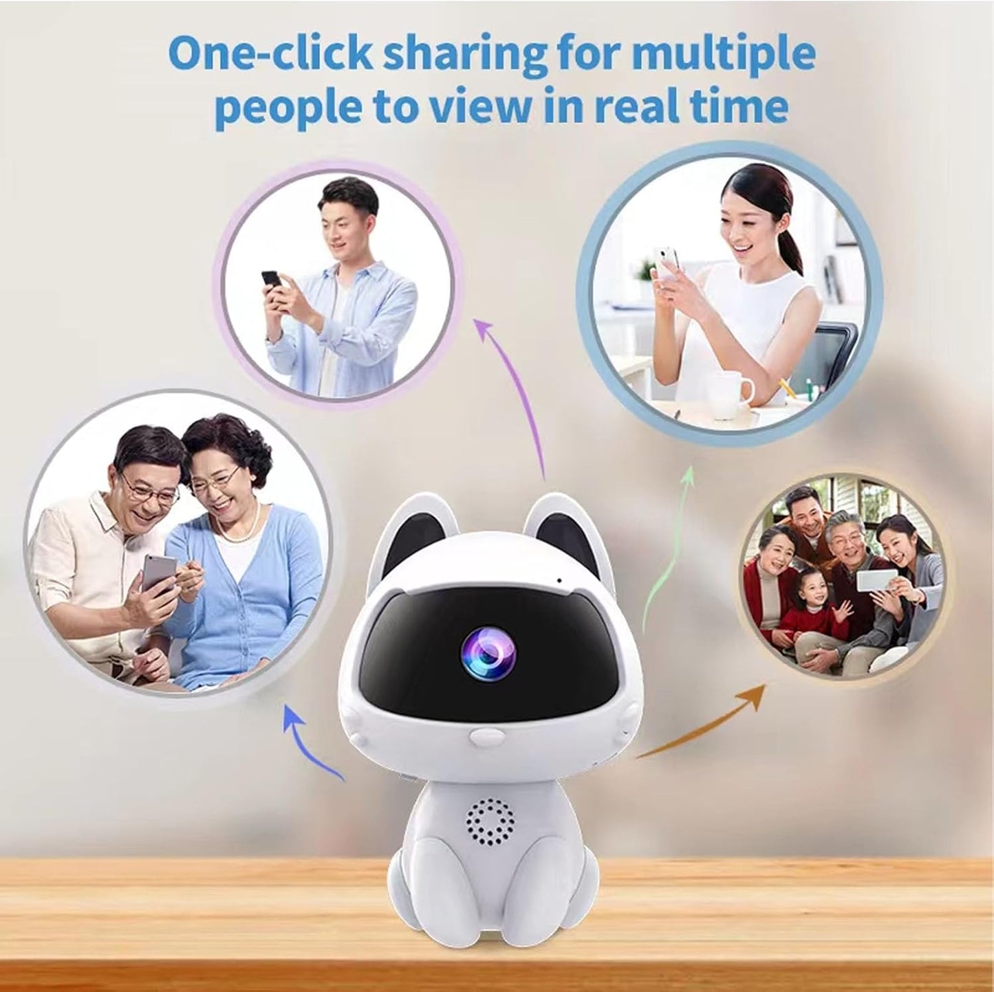 Perssia Cat Surveillance Camera – 1080P HD Pet Monitor & Audio