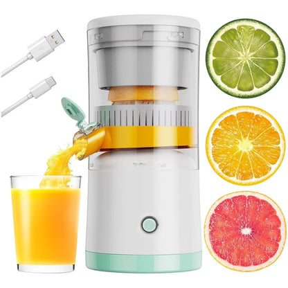 Perssia CitrusCharge Electric Citrus Juicer — Rechargeable 45W Type‑C Fresh Juice Extractor (White)