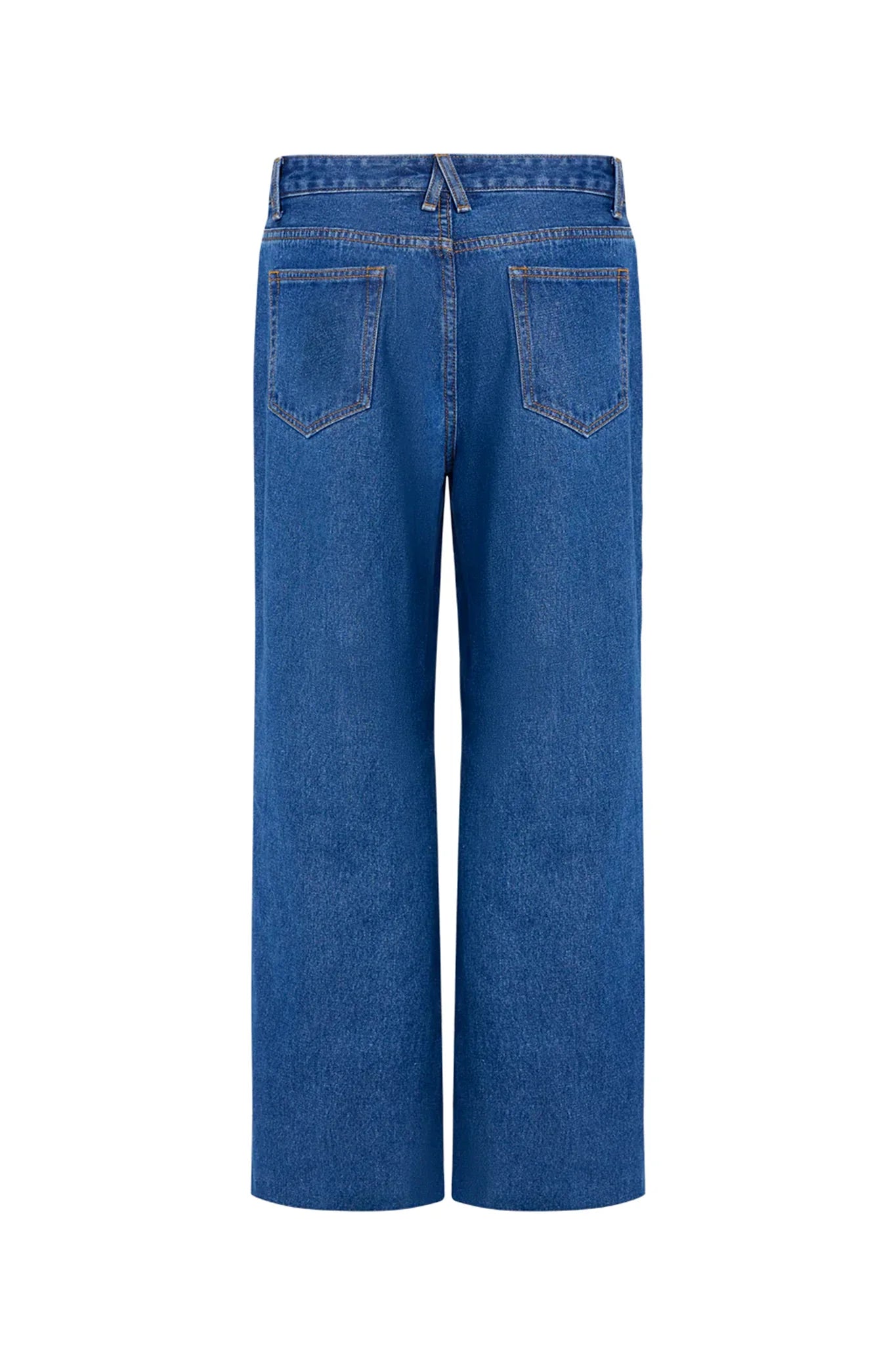 Perssia DenimMuse Two‑Piece Set — Backless Button‑Down Tank & Wide‑Leg Jeans (Women’s Denim Outfit)