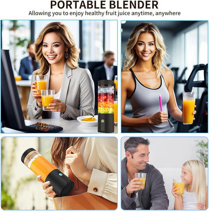 Perssia FreshBlend Mini Portable Juicer — Compact USB Rechargeable Smoothie Maker