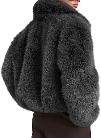 Perssia FrostLuxe Faux Fur Jacket — Women’s Shaggy Zip‑Up Winter Coat