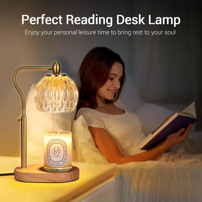 Perssia GlowZen Candle Warmer Lamp — Timer • Dimmer • Adjustable Height