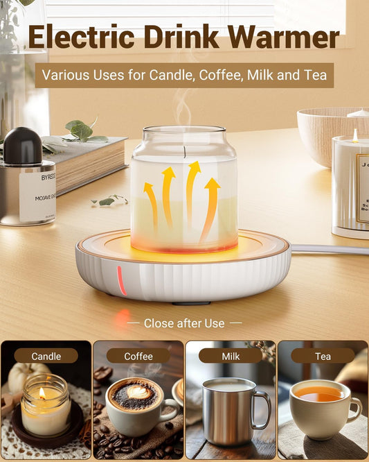 Perssia HeatWave Candle Warmer Plate – Multi‑Use Cup & Candle Warmer
