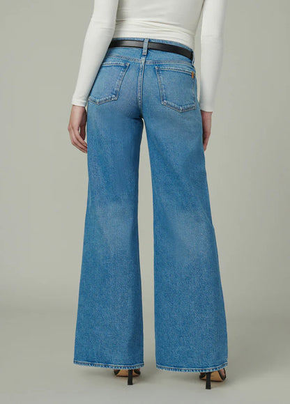 Perssia LouLuxe Low‑Rise Jeans Wide‑Leg — Long‑Line 2000s‑Inspired Denim (Blue)
