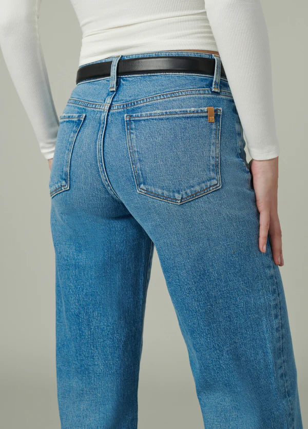 Perssia LouLuxe Low‑Rise Jeans Wide‑Leg — Long‑Line 2000s‑Inspired Denim (Blue)