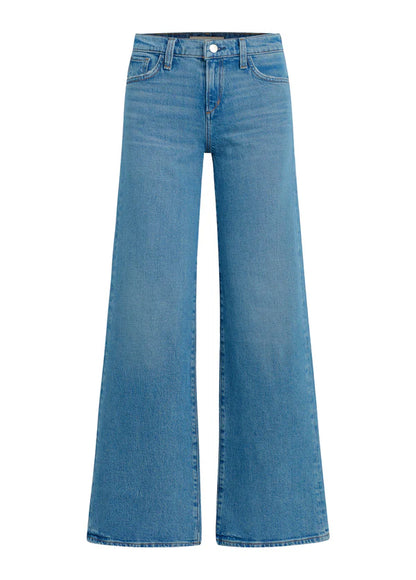 Perssia LouLuxe Low‑Rise Jeans Wide‑Leg — Long‑Line 2000s‑Inspired Denim (Blue)