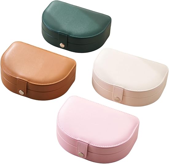 Perssia LuxeVoyage Jewelry Case 3‑Layer Travel — Portable PU Leather Organizer