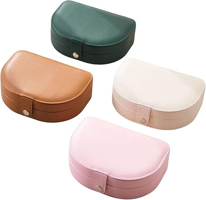 Perssia LuxeVoyage Jewelry Case 3‑Layer Travel — Portable PU Leather Organizer