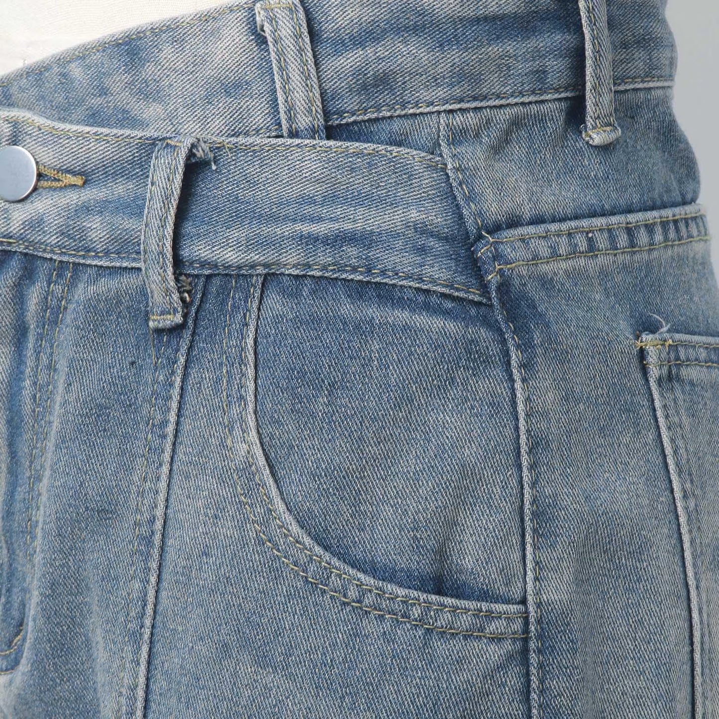 Perssia RebelCurve Wide‑Leg Jeans Women's Irregular High Waist