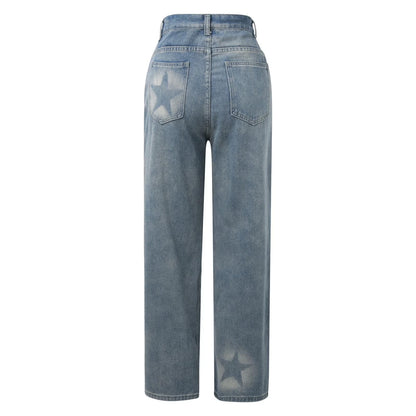 Perssia RebelCurve Wide‑Leg Jeans Women's Irregular High Waist
