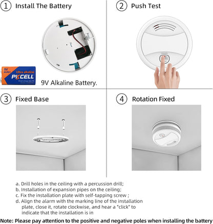 Perssia SafeSense Smart WiFi Smoke Detector (White)