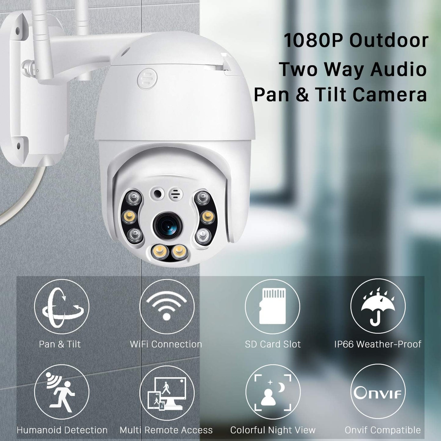 Perssia SecureVision A6 Cam Wireless Outdoor — V380pro WiFi Edition Camera