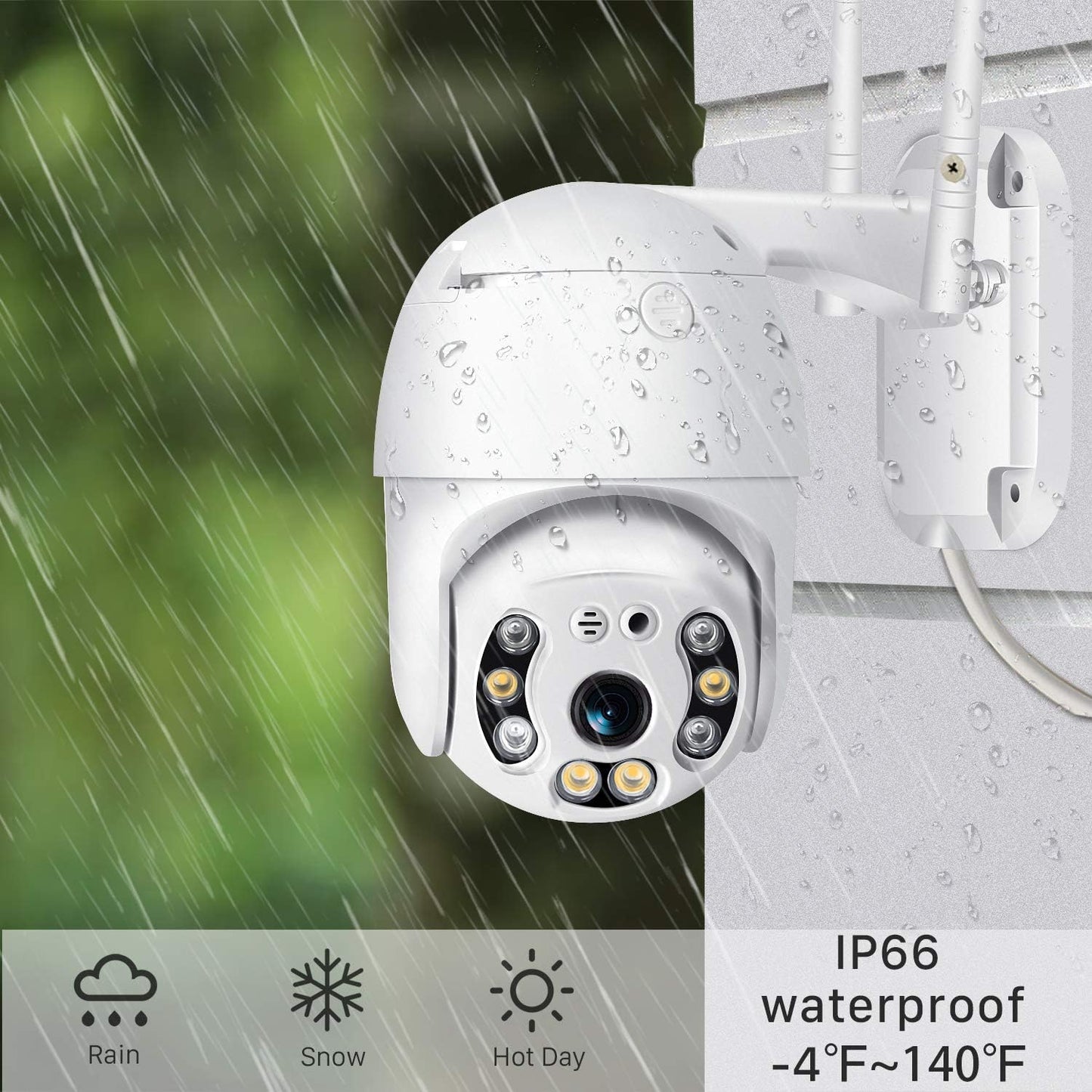 Perssia SecureVision A6 Cam Wireless Outdoor — V380pro WiFi Edition Camera