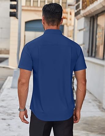 Perssia UrbanEase Shirt — Wrinkle‑Free • Short Sleeve • Modern Everyday Fit