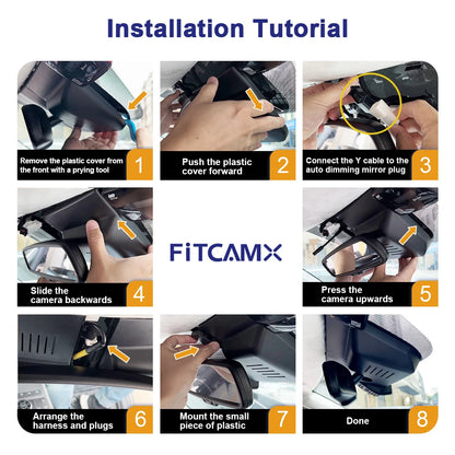 4K Dash Cam for Hyundai Santa Fe 2019 2020 2021 2022 2023, OEM Car Camera with 2160P UHD and Wifi Control