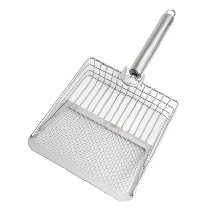 Portable Stainless Steel Cat Litter Scoop Cat Litter Box Cleaning Tools Pet Supplies Tofu Litter Mineral Litter Size Chip Scoop