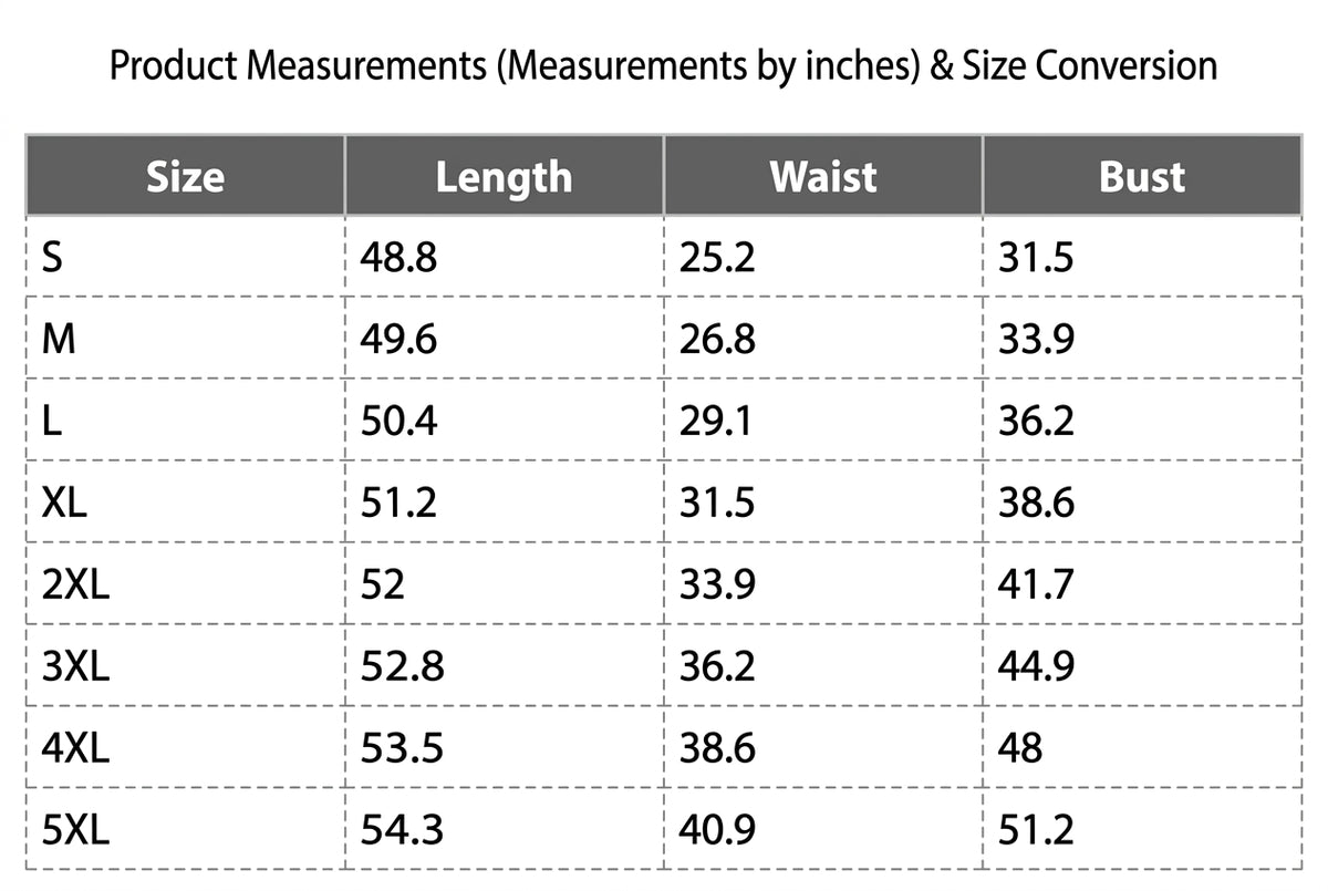 Charts & Sizes 