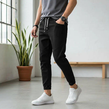 Perssia FlowDrift Cropped Harem Pants — Trendy • Loose • Modern Cropped Fit-INT8