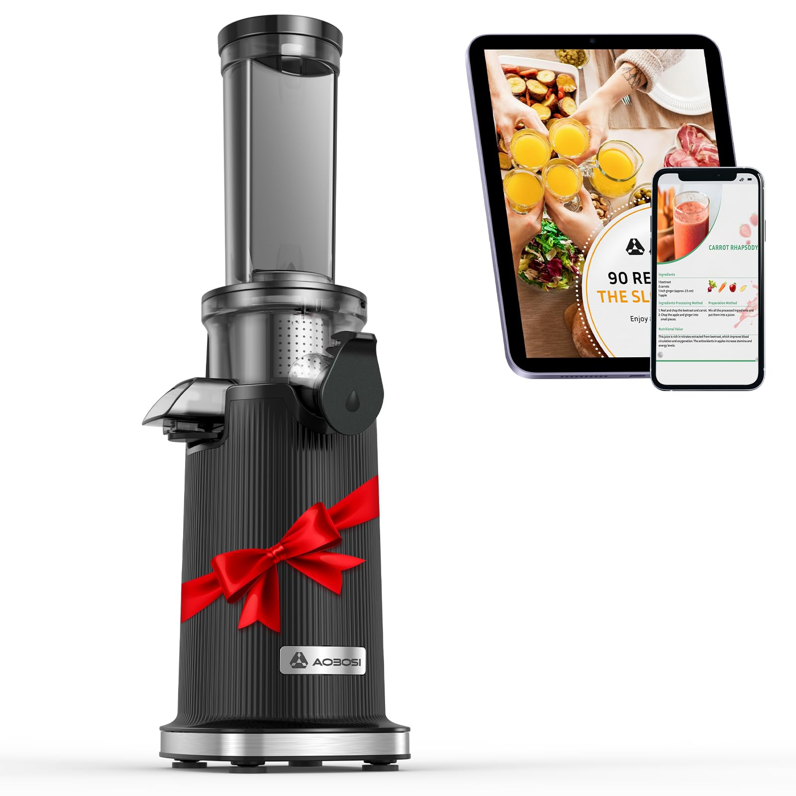 Perssia MiniPress™ Compact Slow Masticating Juicer Machines (Black) - PERSSIA