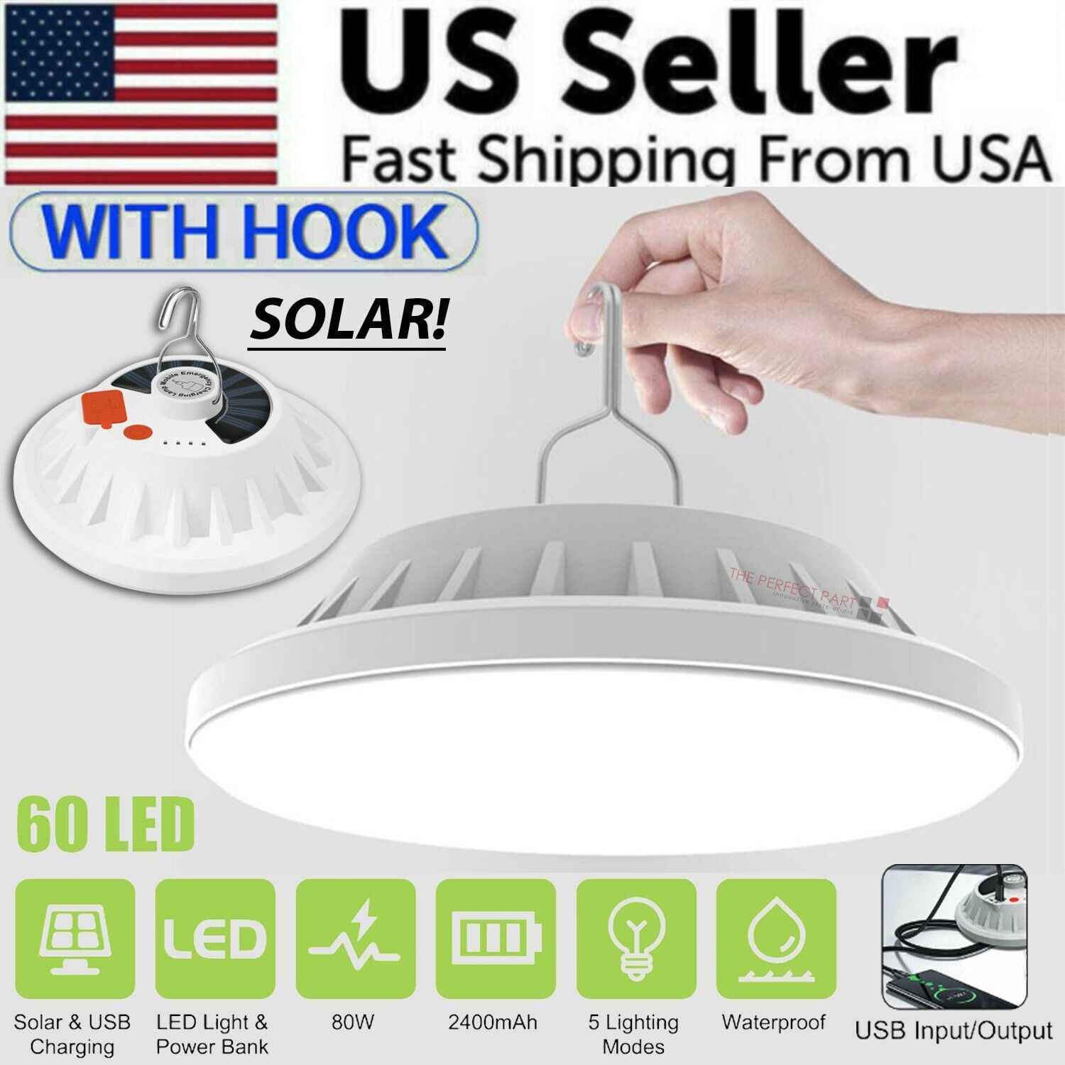 SunLite Pro Camping Light — 60‑LED Ultra‑Bright Outdoor Lantern